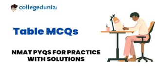 NMAT Table MCQs with Solutions: Practice NMAT Previous Year Questions (PYQs)